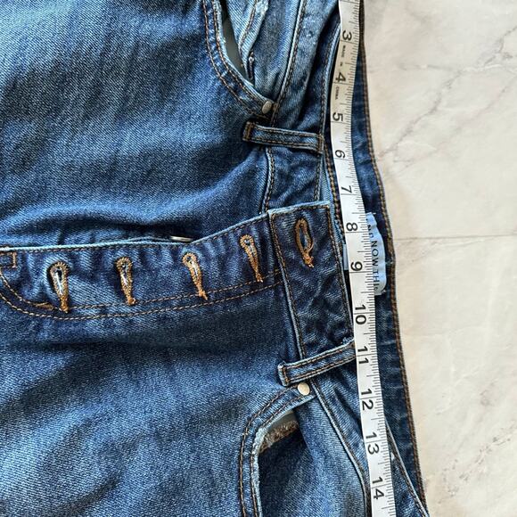 And Now This Straight Denim Womens Jeans 32 frayed button fly cropped - Picture 5 of 10
